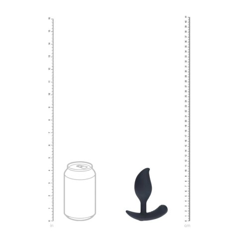 Remote Control Vibrating Liquid Silicone Anal Plug - Black
