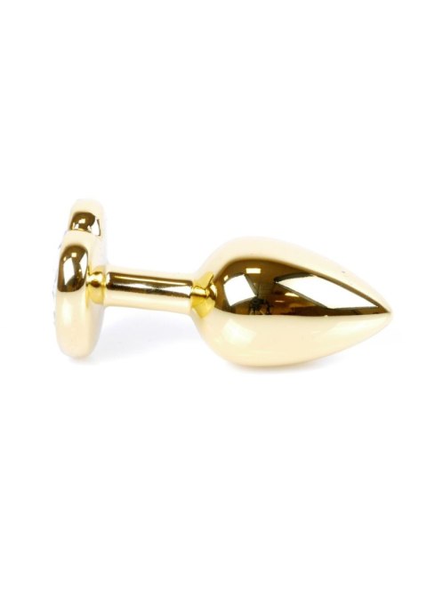 MyLove Toys - Jewellery Gold Heart PLUG- Dark Blue