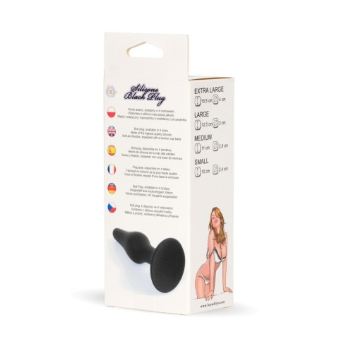 Plug-Silicone Plug Black - Small