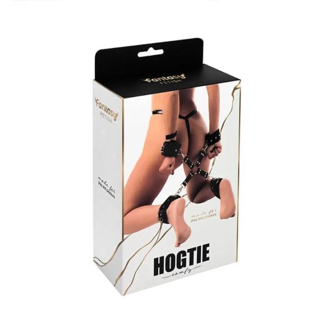 Black hogtie with comfy wrist and ankle cuffs