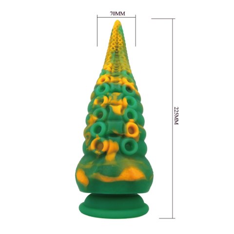 Power Monsters Abyssal Colossus - 22.5 cm Rippled Monster Silicone Dildo