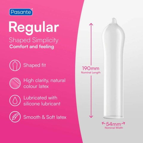 Pasante Regular Condoms Bulk 144 pcs